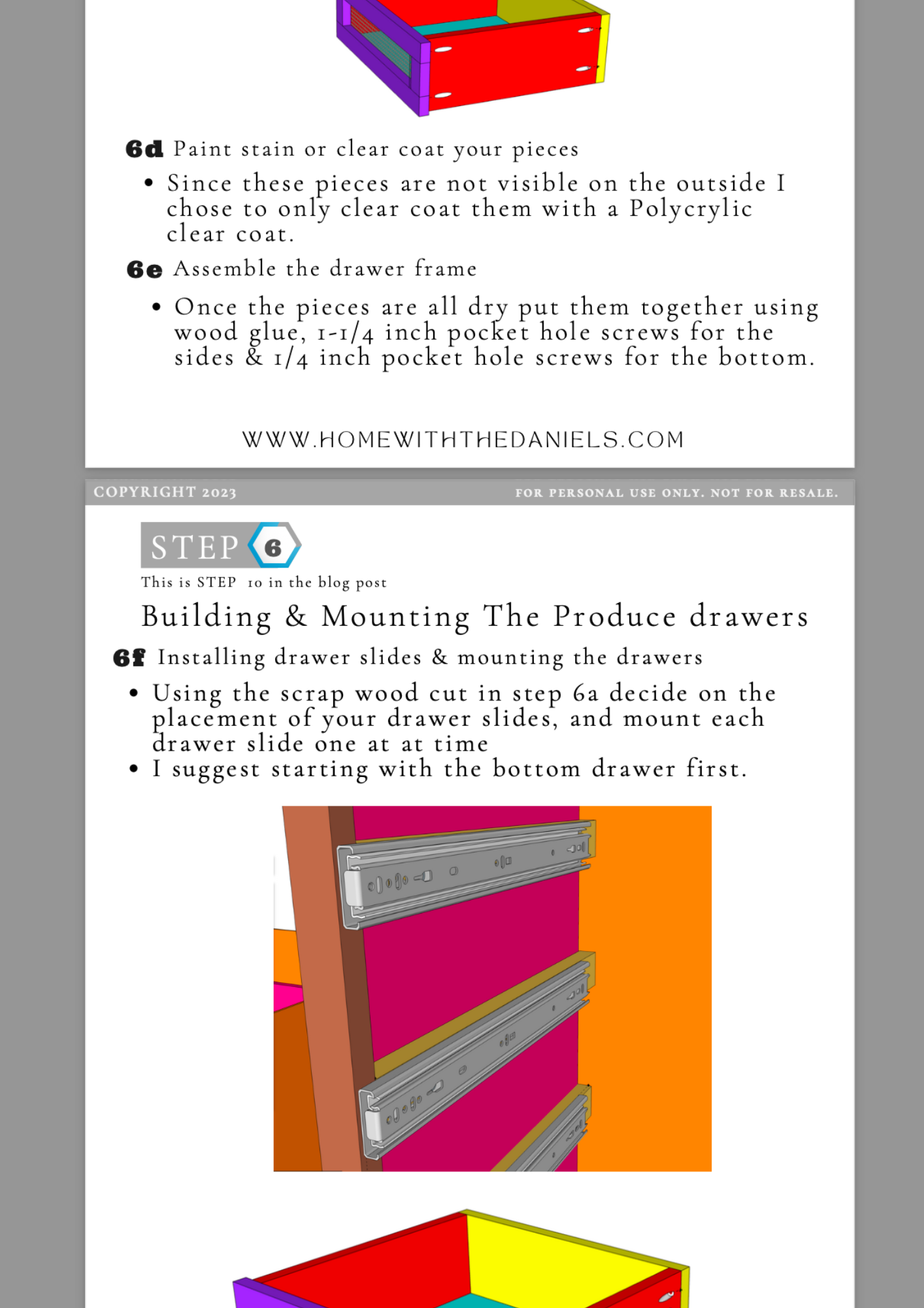 Pantry pdf plan preview page 2