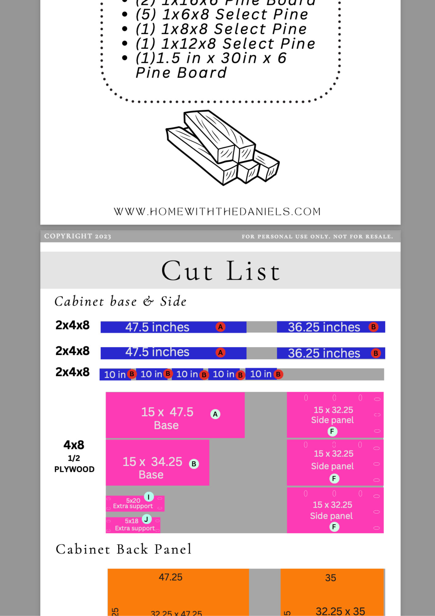 Pantry pdf plan preview page 1